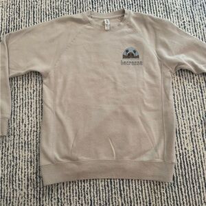 Lacrosse Women Beige Crewneck Sweatshirt